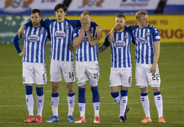 Kilmarnock players were left gutted by their shootout loss