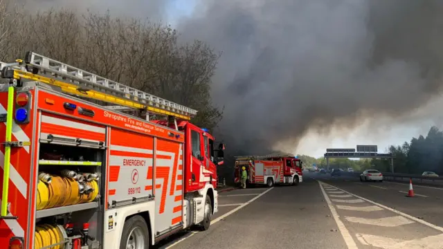 Fire on M54