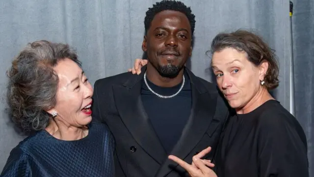 Yuh-Jung Youn, Daniel Kaluuya and Frances McDormand