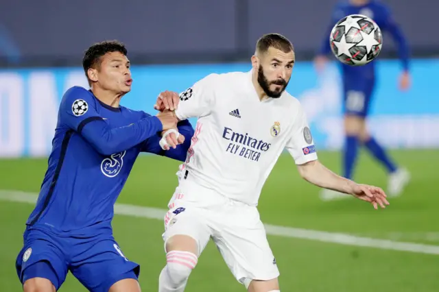 Karim Benzema and Thiago Silva