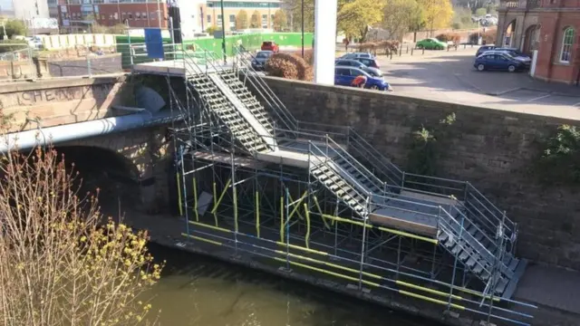 Nottingham canal steps