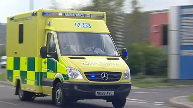 Library image of a North East Ambulance Service vehicle