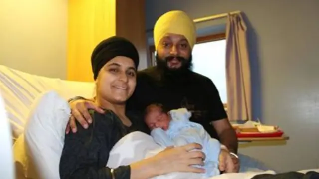 Harsimrat, her husband Jagjit Singh and their son