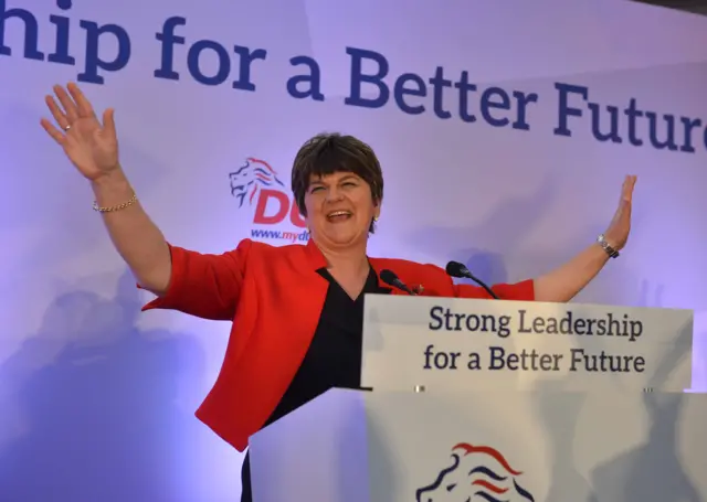 Arlene Foster at Assembly election 2016