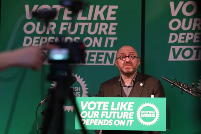 Scottish Greens co-leader Patrick Harvie