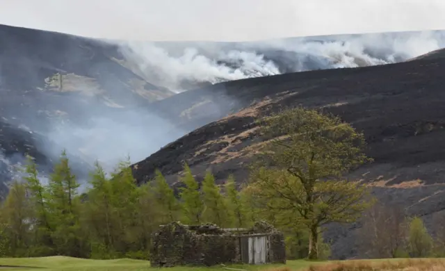 Smoke on Marsden Moor