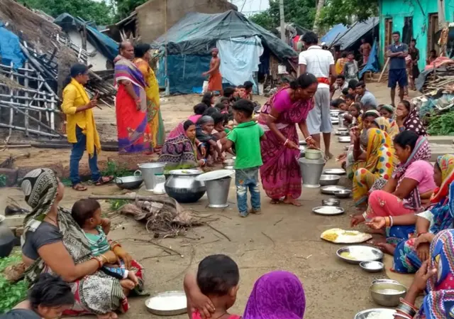 JRP community kitchen in Chilika Lagoon area