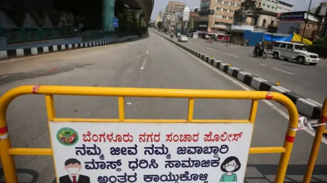 Bangalore Covid sign in Kannada