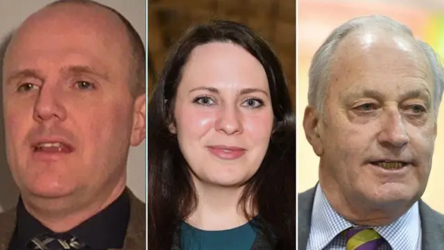 Jamie Jenkins, Amelia Womack and Neil Hamilton