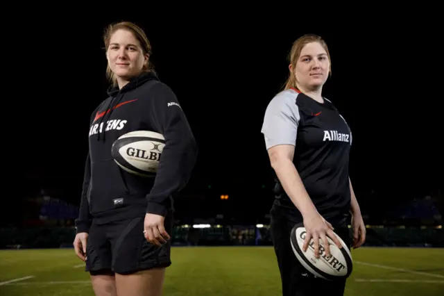 Bryony Cleall (right) with twin sister Poppy