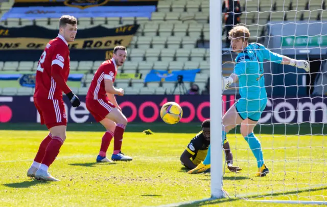 Aberdeen's Andrew Considine heads wide