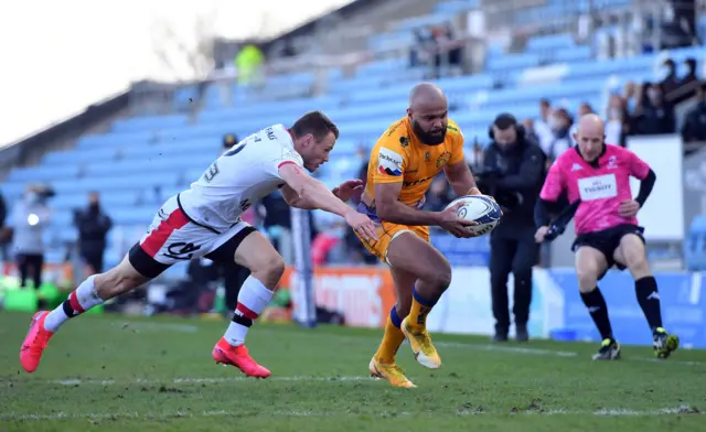 Tom O'Flaherty scores