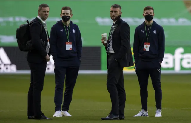 Falkirk coaches and players