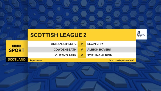 Scottish League 2 fixtures