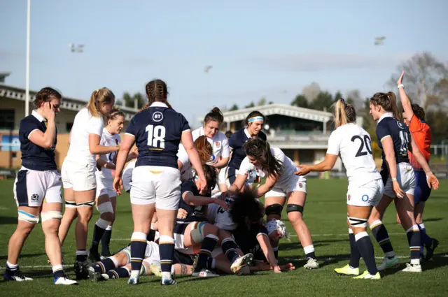 England score a try