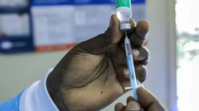 Vaccine being administered in Kenya (file picture)