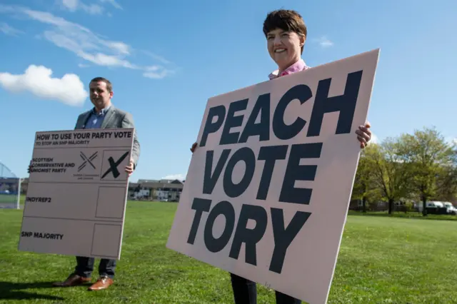 Douglas Ros and Ruth Davidson