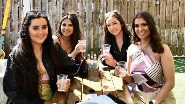 A group of women having drinks