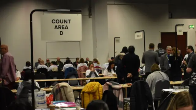 Election count at Coventry