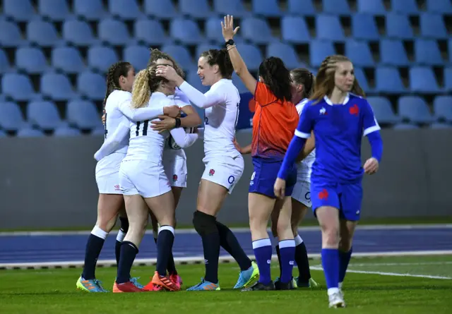 England celebrate