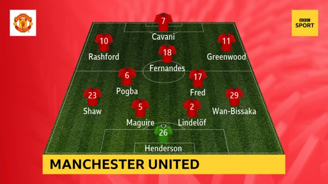 Manchester United team graphic