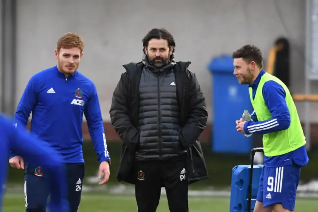 Fraser Fyvie, Paul Hartley and Mitch Megginson