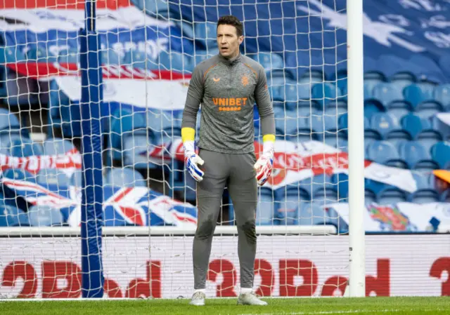 Rangers goalkeeper Jon McLaughlin