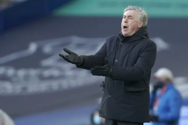 Everton manager Carlo Ancelotti