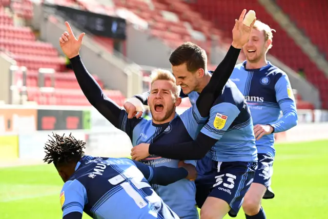 Jason McCarthy celebrates