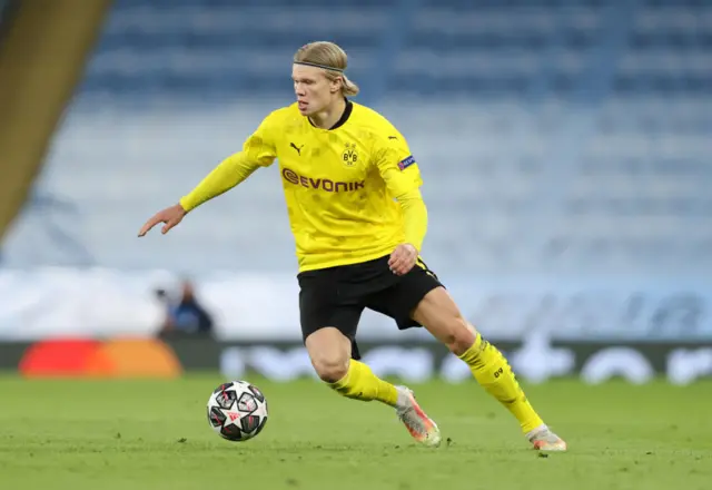 Borussia Dortmund's Erling Braut Haaland