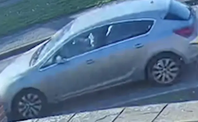 CCTV of missing car