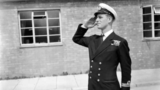 Prince Philip at the Royal Naval Officers' School at Kingsmoor in Wiltshire