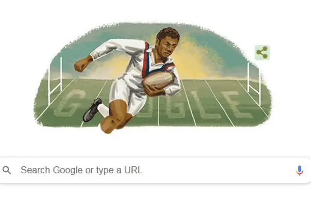 Google doodle of Clive Sullivan