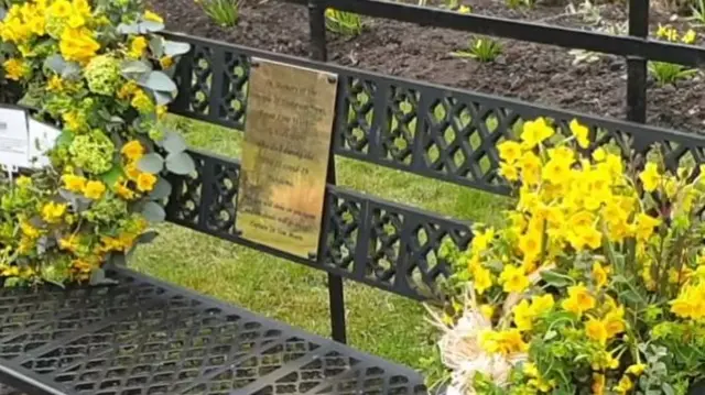 The memorial when it was opened