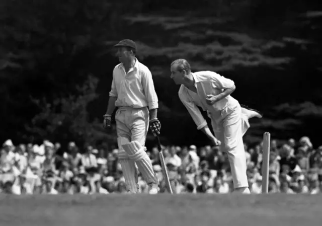 The Duke of Edinburgh bowling during the 12-a-side cricket match