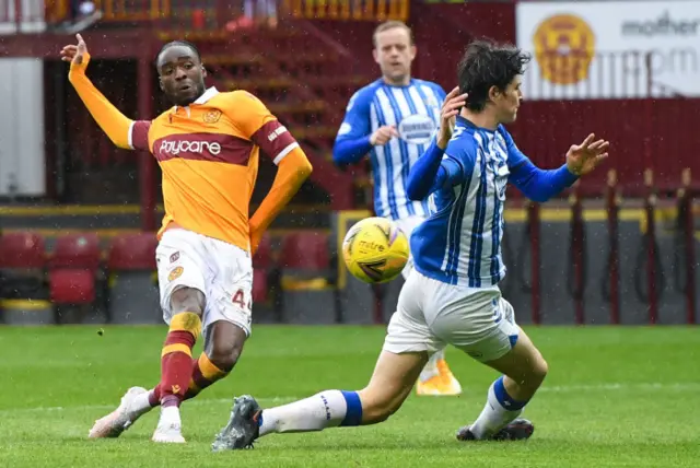 Motherwe''s Devante Cole scores