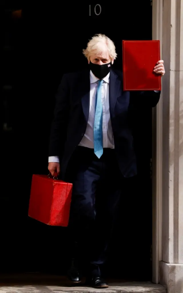 Prime Minster Boris Johnson left Downing Street a short moment ago for the State Opening of Parliament.