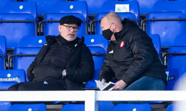 Ross County manager John Hughes and Hamilton Accies boss Brian Rice