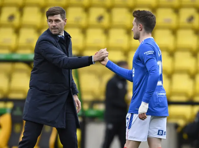 Steven Gerrard and Scott Wright