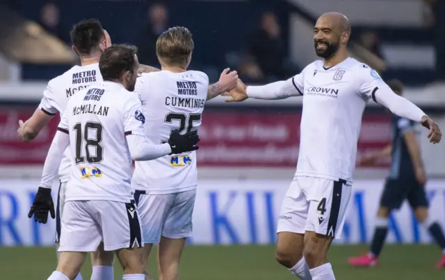 Dundee player celebrate