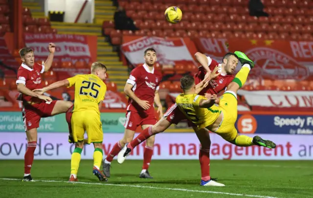 Aberdeen v Hibernian at Pittodrie