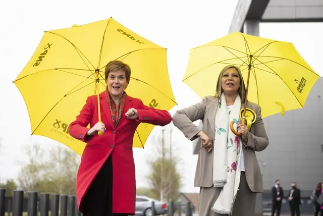 Nicola Sturgeon and Kaukab Stewart