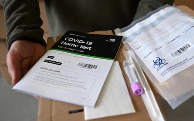 A Covid testing kit