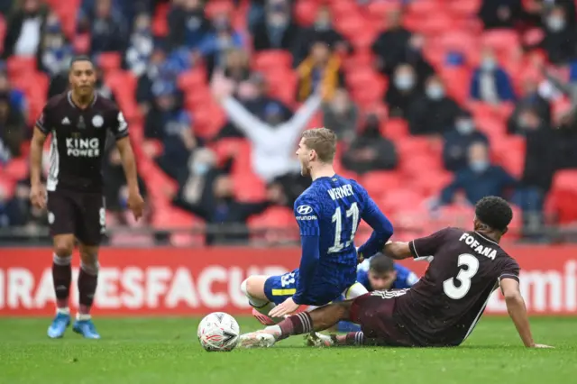 Wesley Fofana, Timo Werner, Leicester, Chelsea, FA Cup final