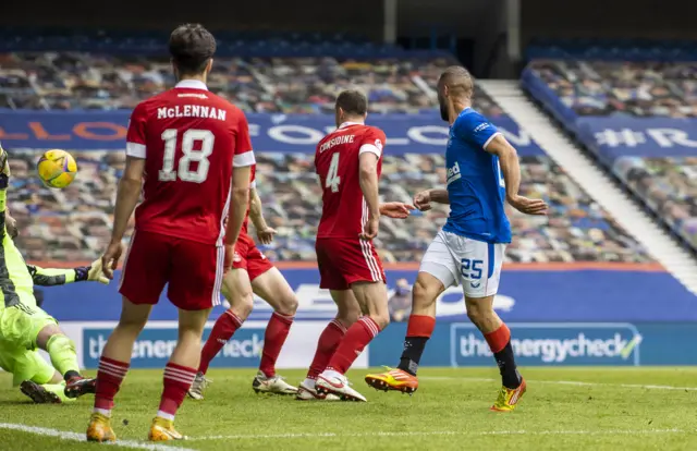 Rangers' Kemar Roofe scores