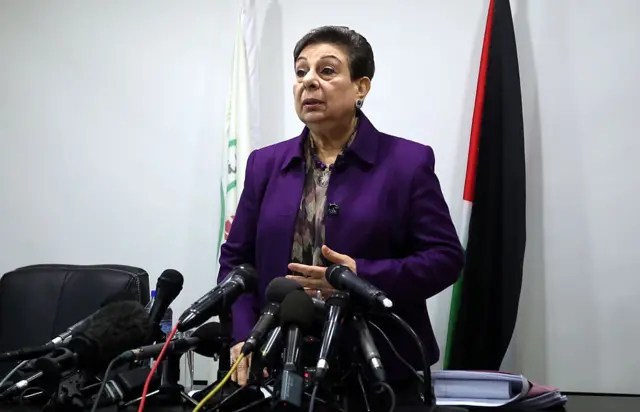 File picture of Hanan Ashrawi