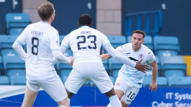 Lewis Vaughan celebrates