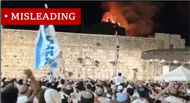 Misleading tweets suggested al-Aqsa mosque was on fire - it wasn't