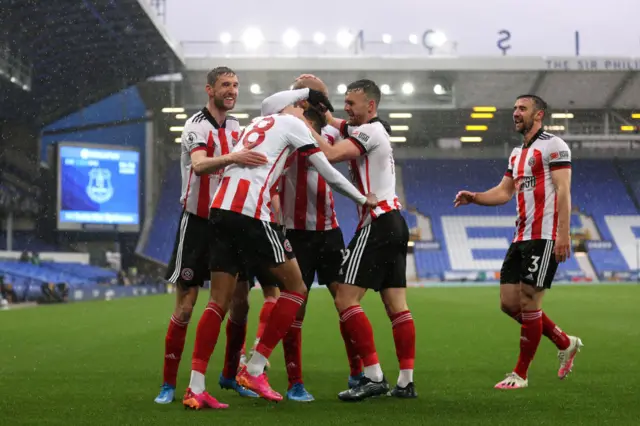 Sheffield United celebrate