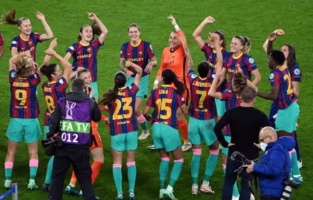 Barcelona celebrate